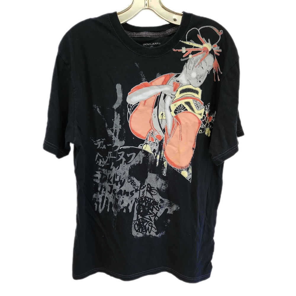 DKNY geisha t-shirt large